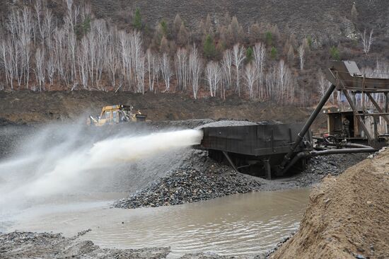 Gold mining in Trans-Baikal Territory
