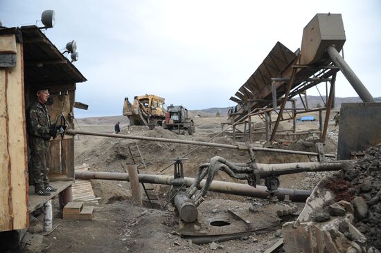 Gold mining in Trans-Baikal Territory