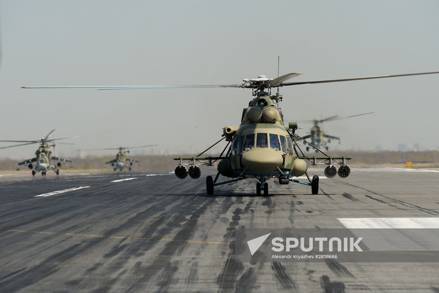 Victory Day parade rehearsal in Novosibirsk