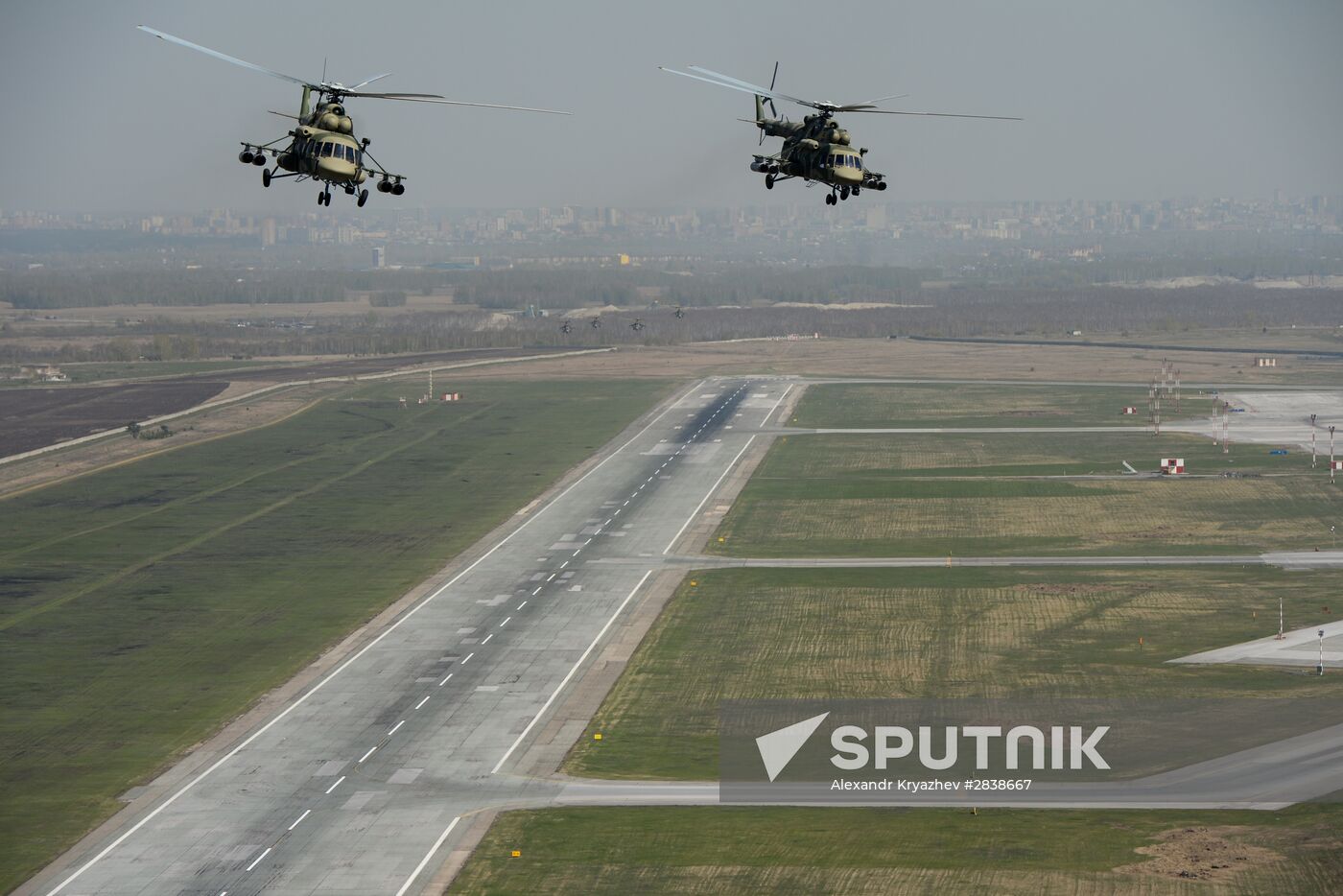 Victory Day parade rehearsal in Novosibirsk