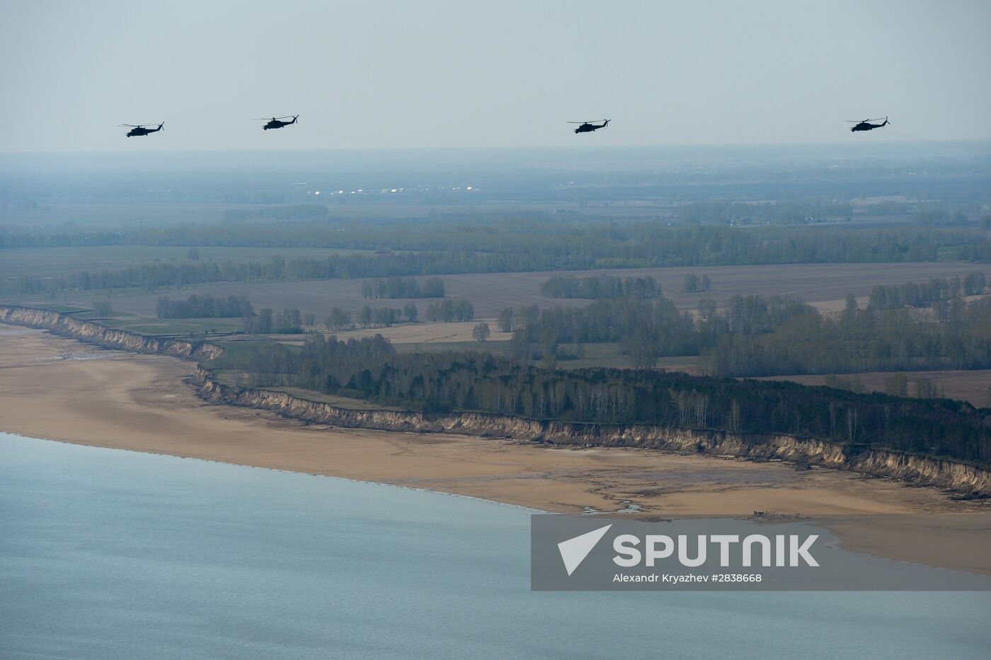 Victory Day parade rehearsal in Novosibirsk