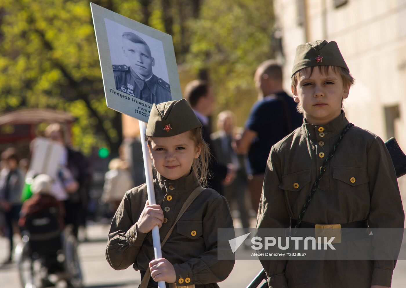 Immortal Regiment patriotic action in St.Petersburg