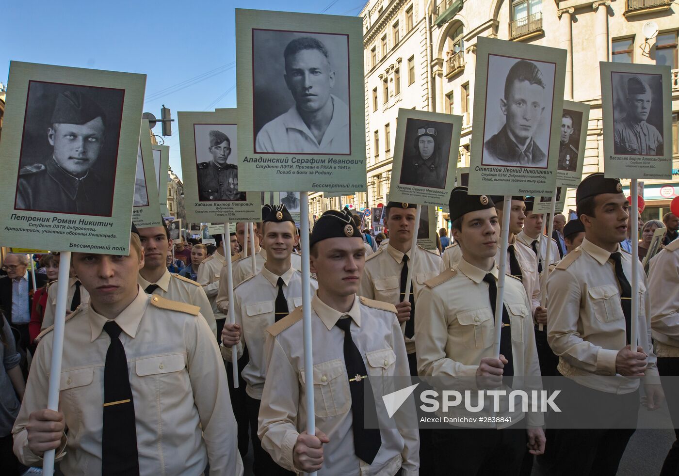 Immortal Regiment patriotic action in St.Petersburg