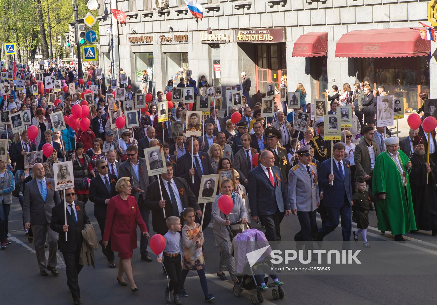 Immortal Regiment patriotic action in St.Petersburg