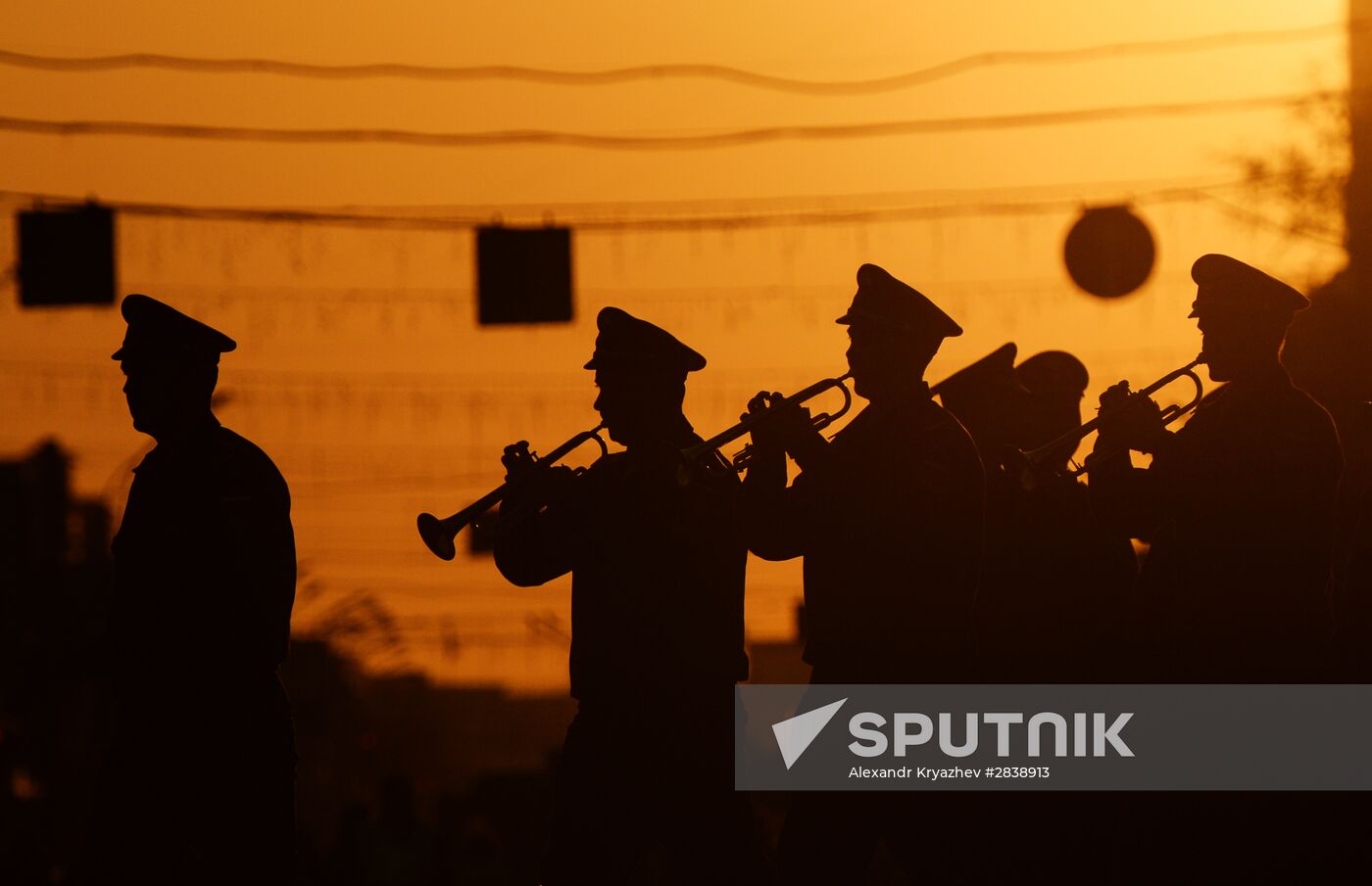 Victory Day parade rehearsal in Novosibirsk