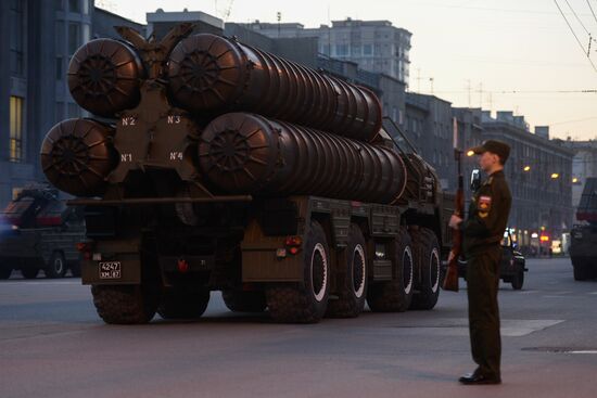 Victory Day parade rehearsal in Novosibirsk