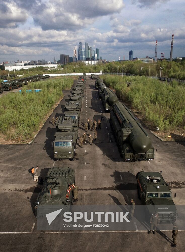 Preparing for the Victory Day Parade in Moscow