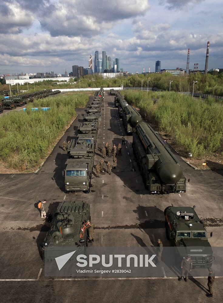 Preparing for the Victory Day Parade in Moscow