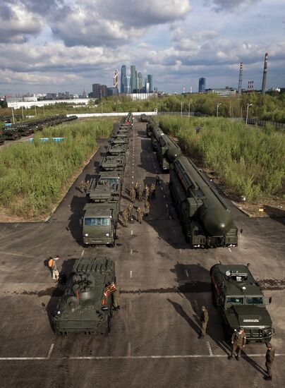 Preparing for the Victory Day Parade in Moscow