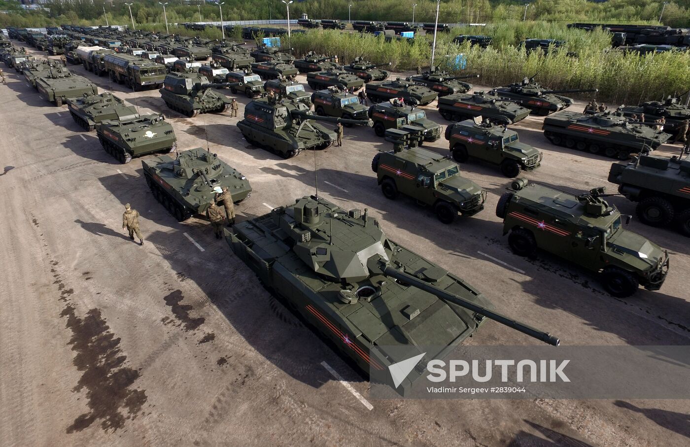 Preparations for Victory Day parade in Moscow