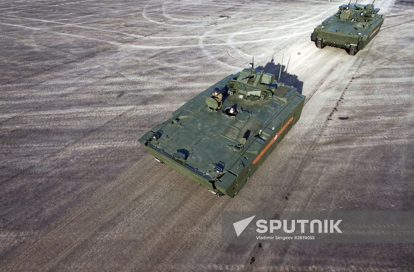 Preparations for Victory Day parade in Moscow