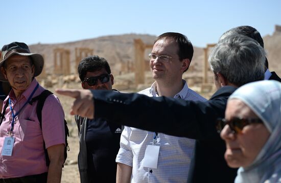 Russian Minister of Culture Vladimir Medinsky in Palmyra