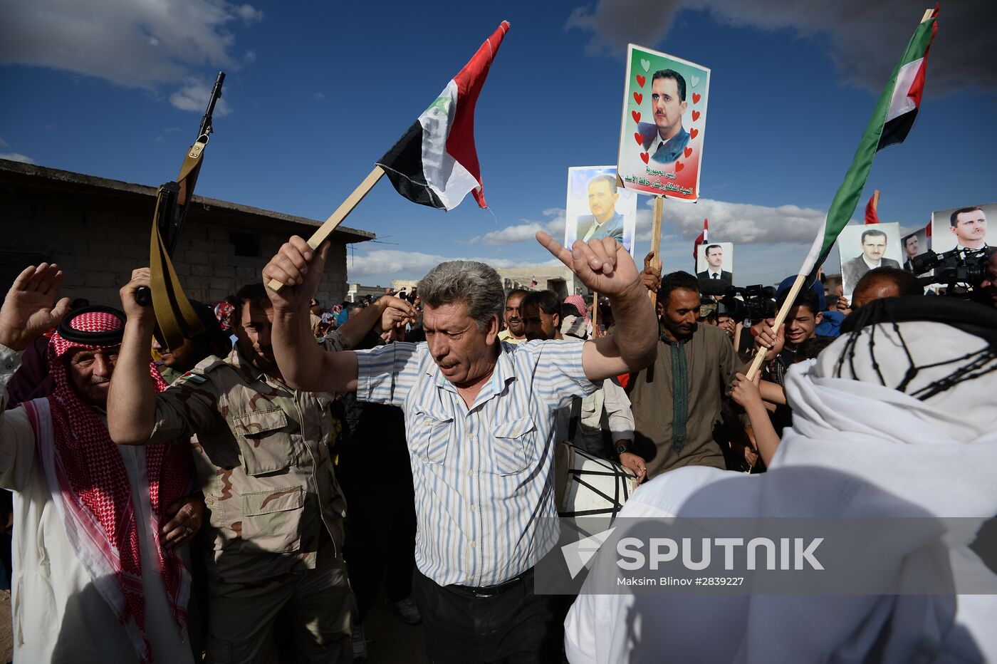 Distribution of Russian humanitarian aid in Syria