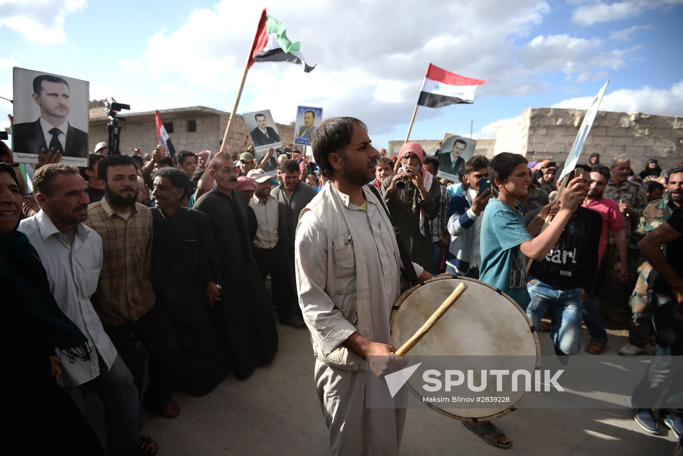 Distribution of Russian humanitarian aid in Syria