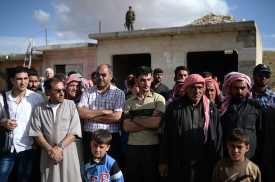 Distribution of Russian humanitarian aid in Syria