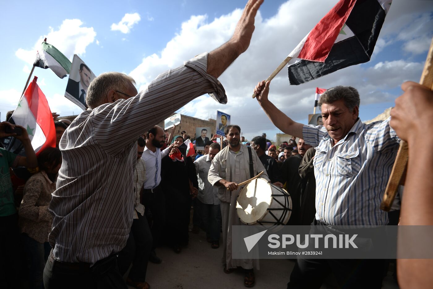 Distribution of Russian humanitarian aid in Syria