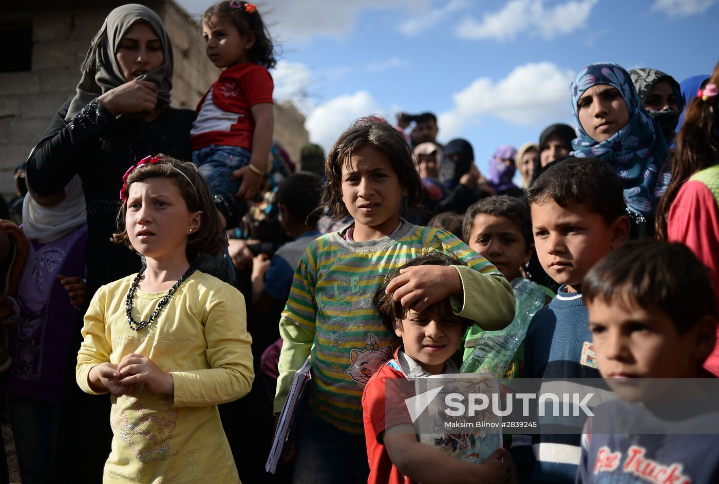 Distribution of Russian humanitarian aid in Syria