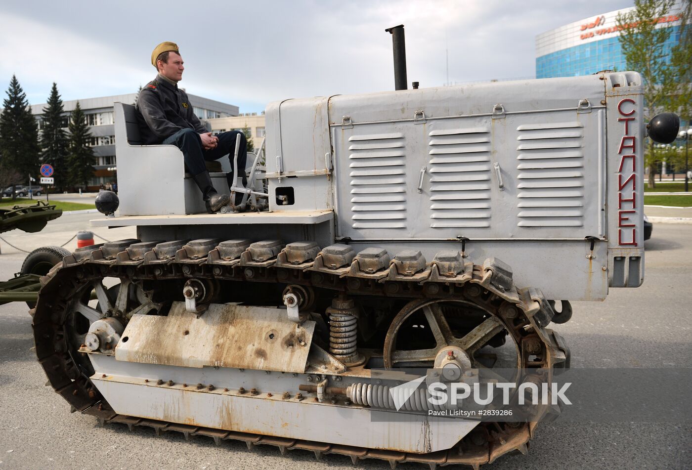 Final practice of Victory Day parade in Russian cities
