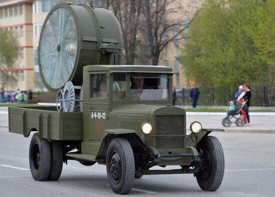 Dress rehearsal of Victory Day parade in Russian cities
