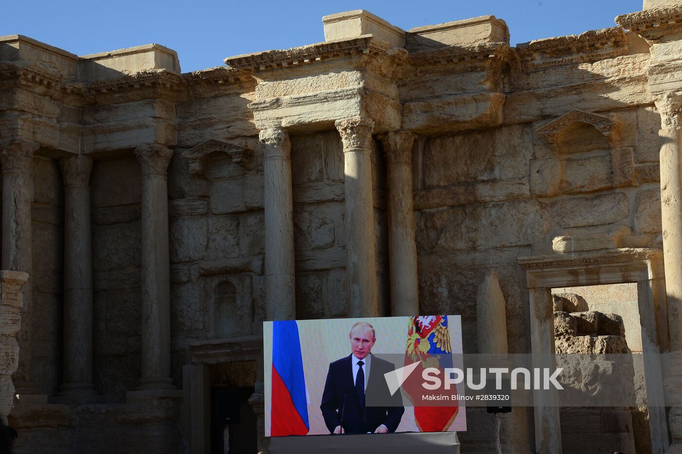 Mariinsky Theater Symphony Orchestra performs in Palmyra