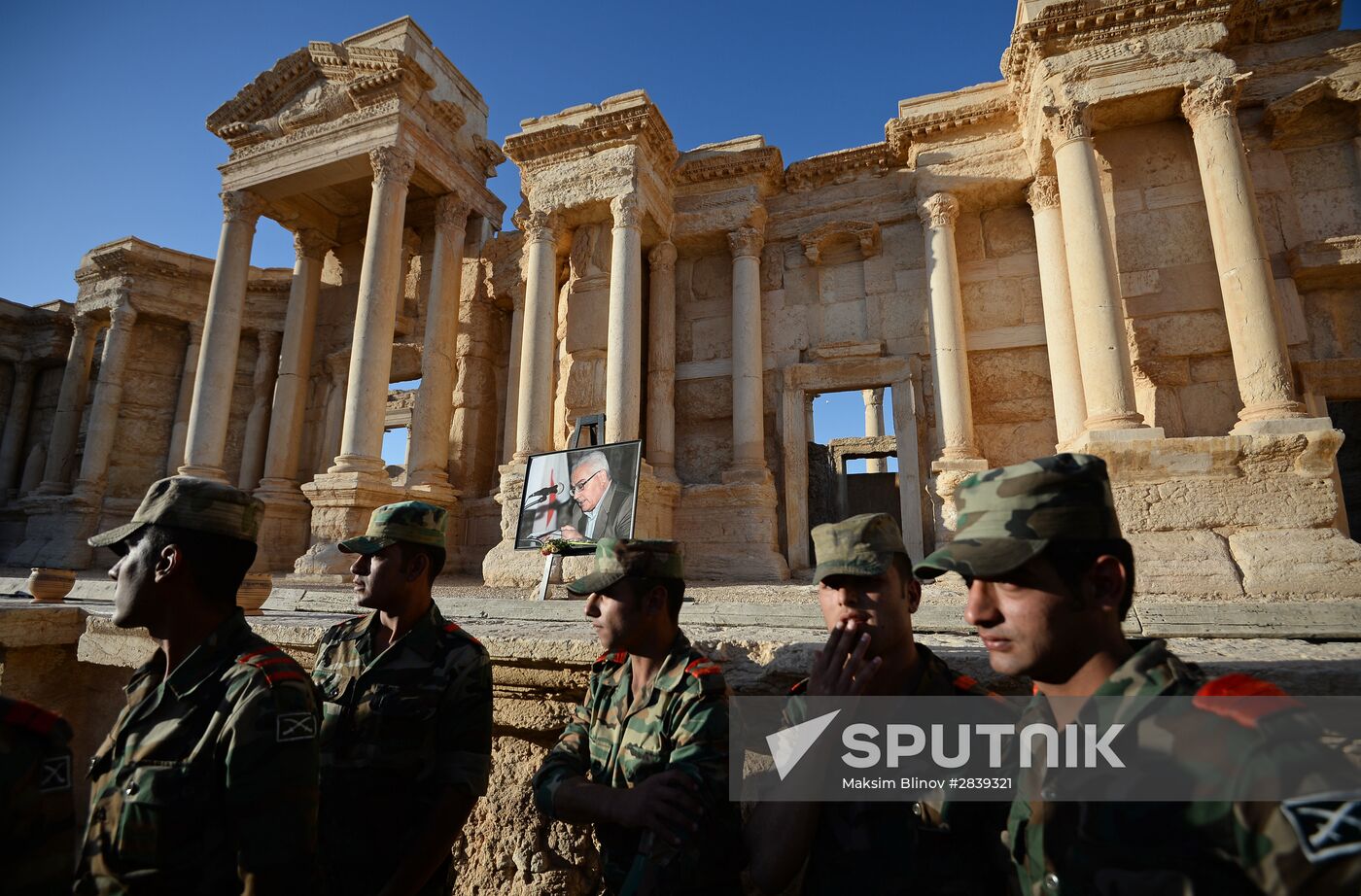 Mariinsky Theater Symphony Orchestra performs in Palmyra