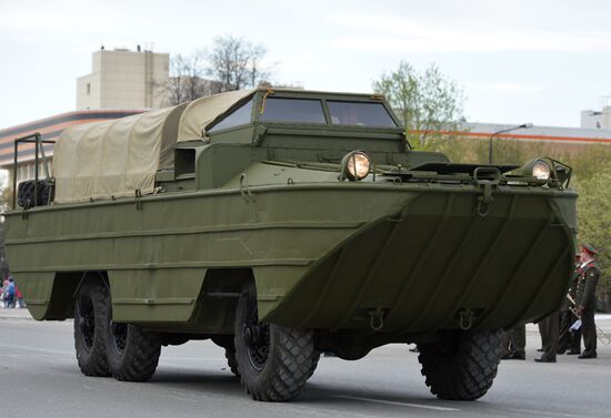 Dress rehearsal of Victory Day parade in Russian cities