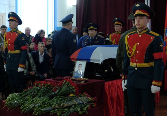 Funeral of Hero of Russia Alexander Prokhorenko killed in Syria