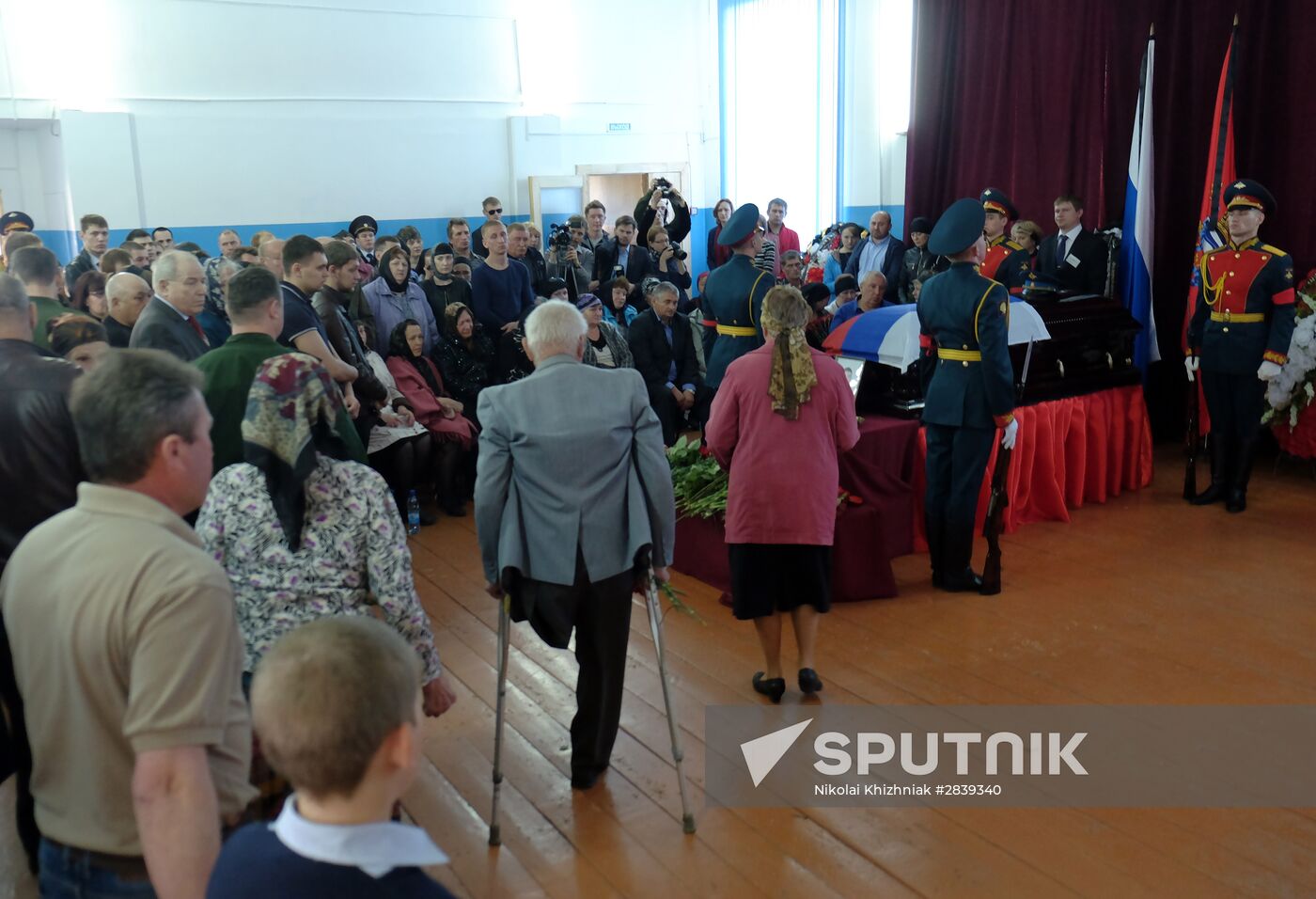 Funeral of Hero of Russia Alexander Prokhorenko killed in Syria