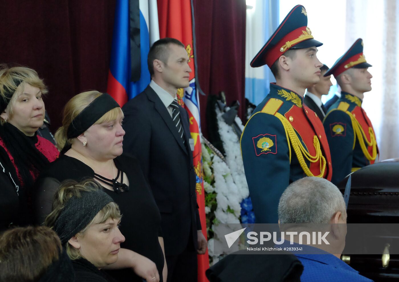 Funeral of Hero of Russia Alexander Prokhorenko killed in Syria