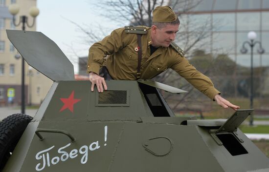 Dress rehearsal of Victory Day parade in Russian cities