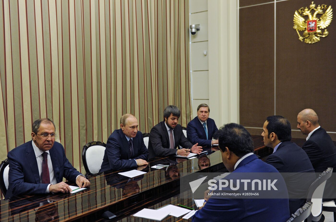 President Putin meets with Qatari Foreign Minister Al Thani