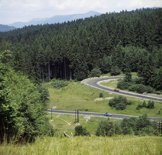 In the Transcarpathian mountains