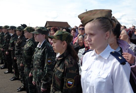 Funeral of Hero of Russia Alexander Prokhorenko killed in Syria