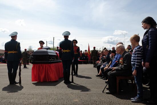 Funeral of Hero of Russia Alexander Prokhorenko killed in Syria