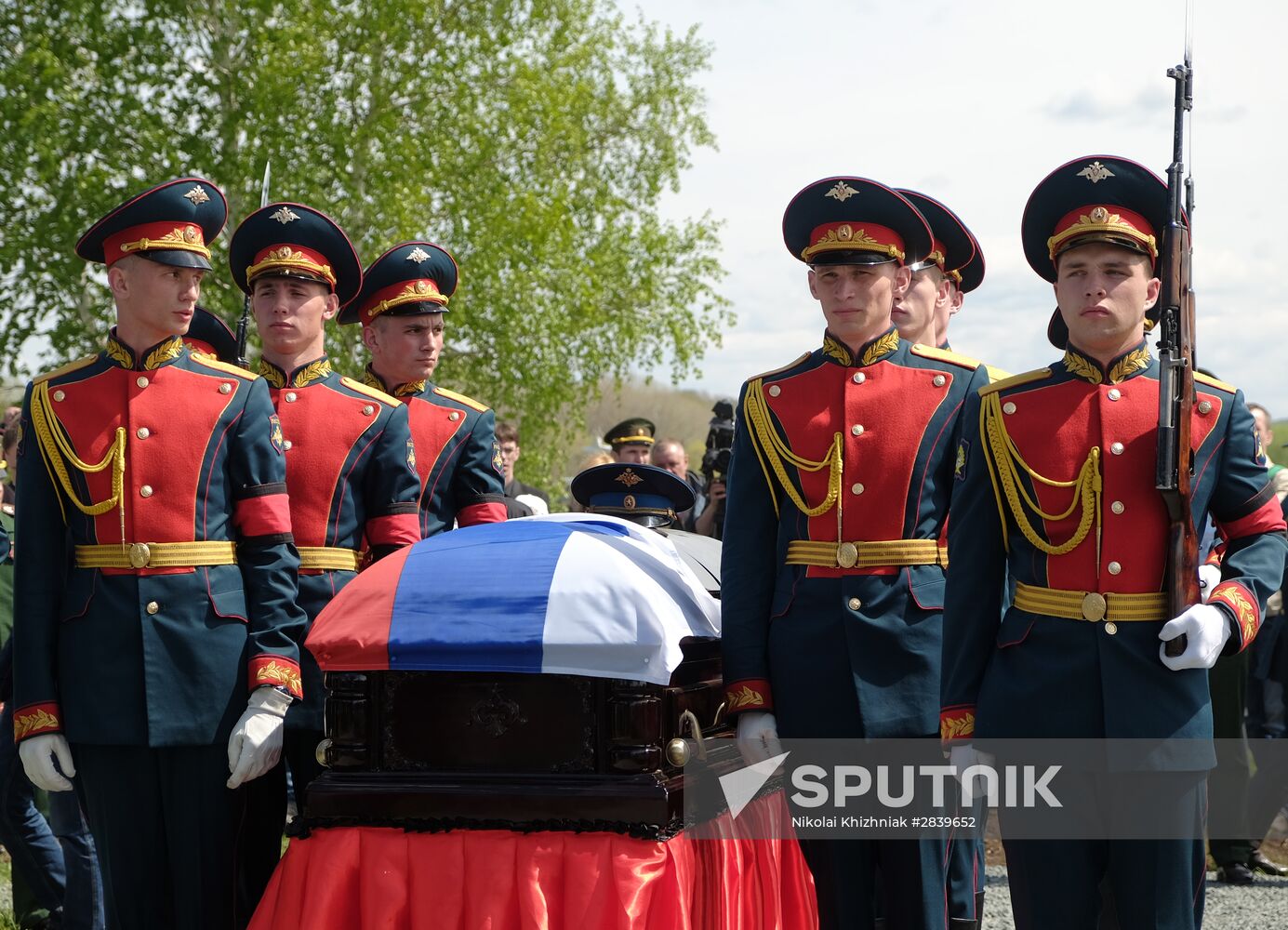 Funeral of Hero of Russia Alexander Prokhorenko killed in Syria