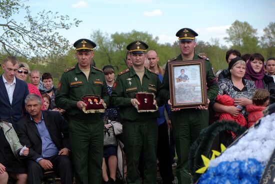 Funeral of Hero of Russia Alexander Prokhorenko killed in Syria