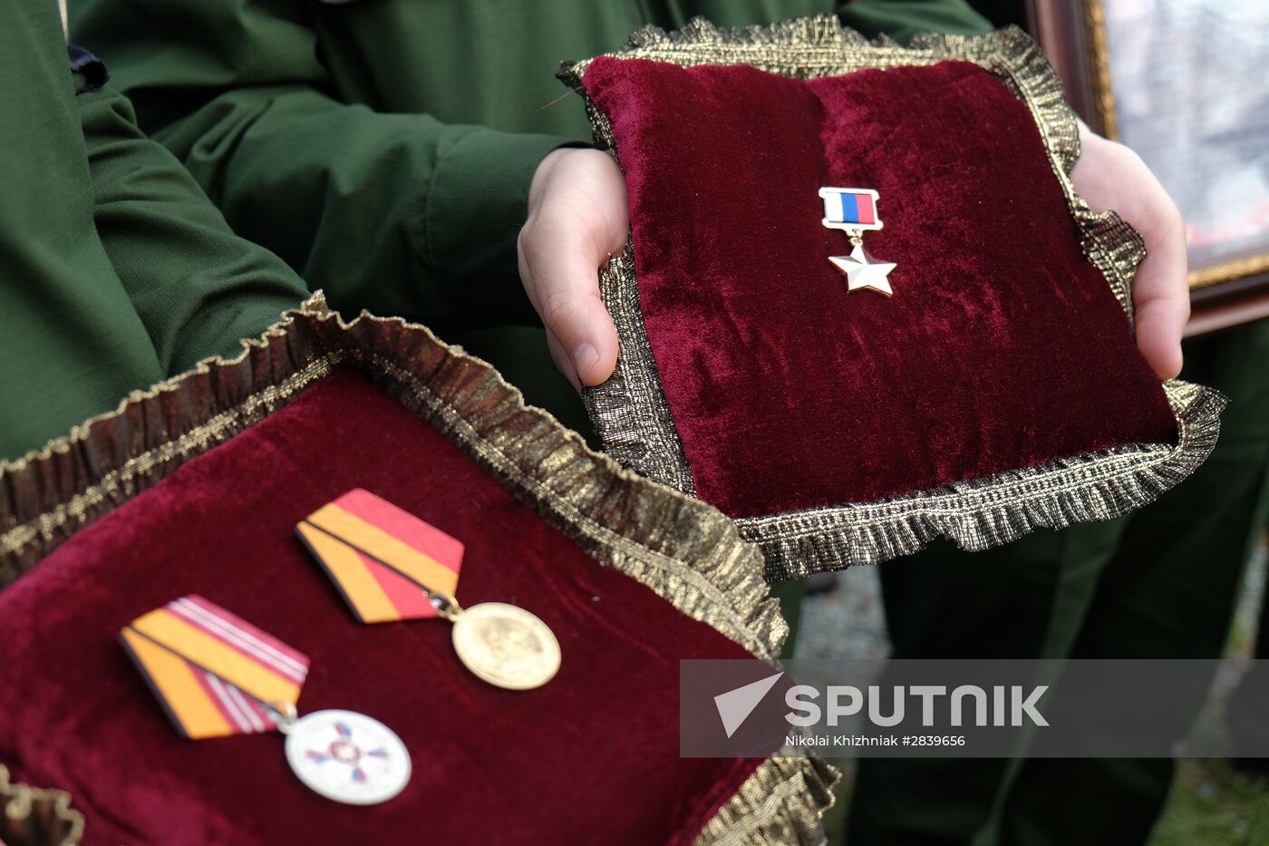 Funeral of Hero of Russia Alexander Prokhorenko killed in Syria