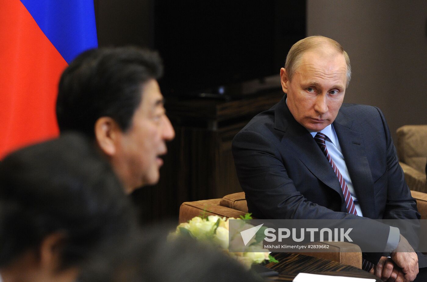 President Putin meets with Japan's Prime Minister Shinzo Abe