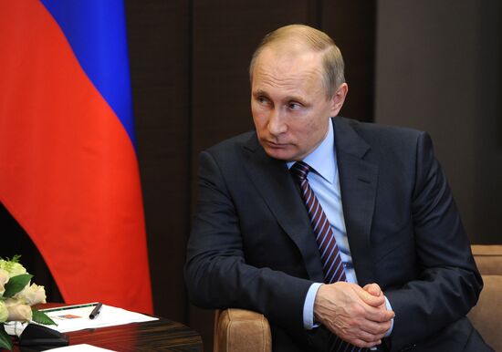 President Putin meets with Japan's Prime Minister Shinzo Abe