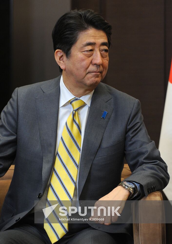 President Putin meets with Japan's Prime Minister Shinzo Abe