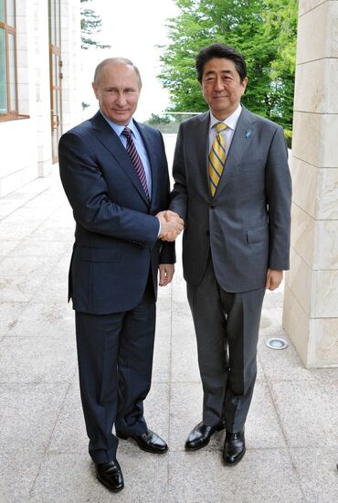 President Putin meets with Japan's Prime Minister Shinzo Abe