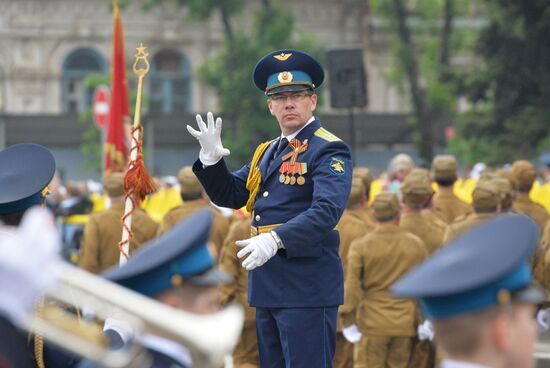 Final practice of Victory parade in Russian cities