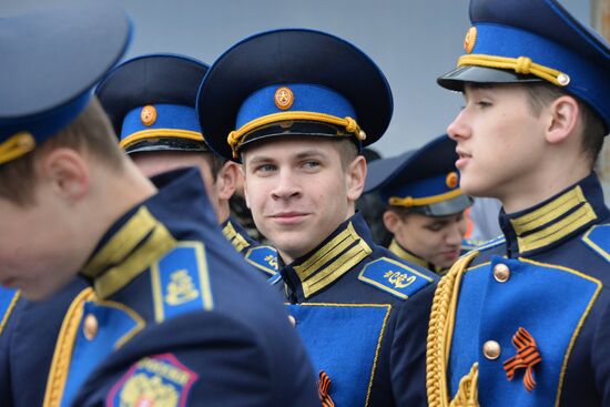 Dress rehearsal of Victory Day parade in Russian cities
