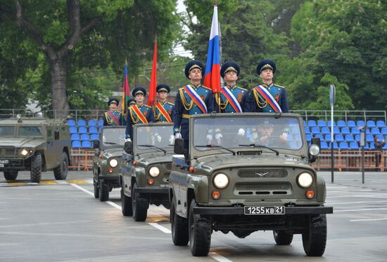 Dress rehearsal of Victory Day parade in Russian cities