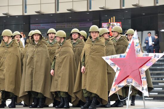 Dress rehearsal of Victory Day parade in Russian cities