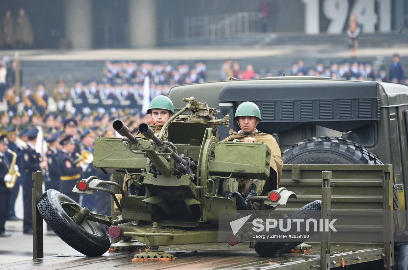 Dress rehearsal of Victory Day parade in Russian cities