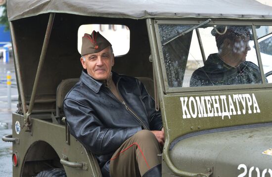Dress rehearsal of Victory Day parade in Russian cities