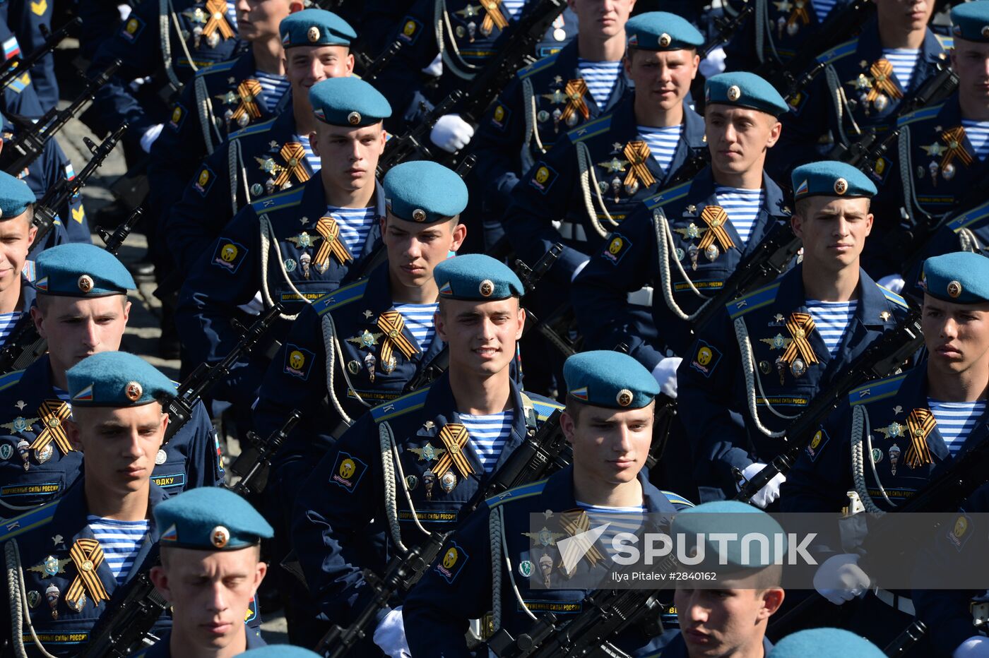 Final practice of military parade on 71st Victory anniversary