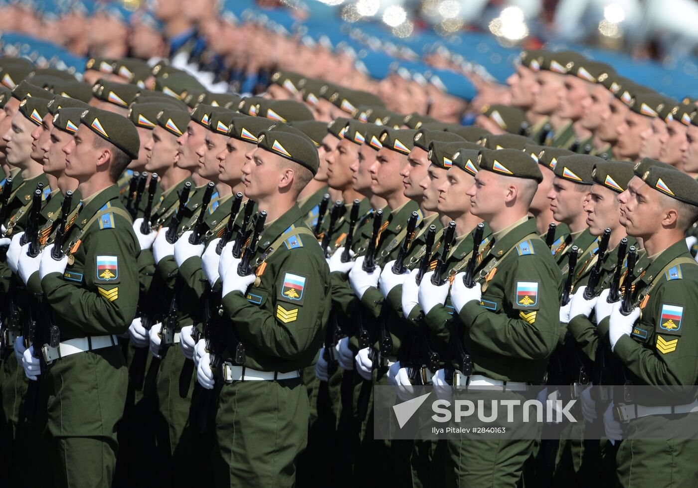 Final practice of military parade on 71st Victory anniversary