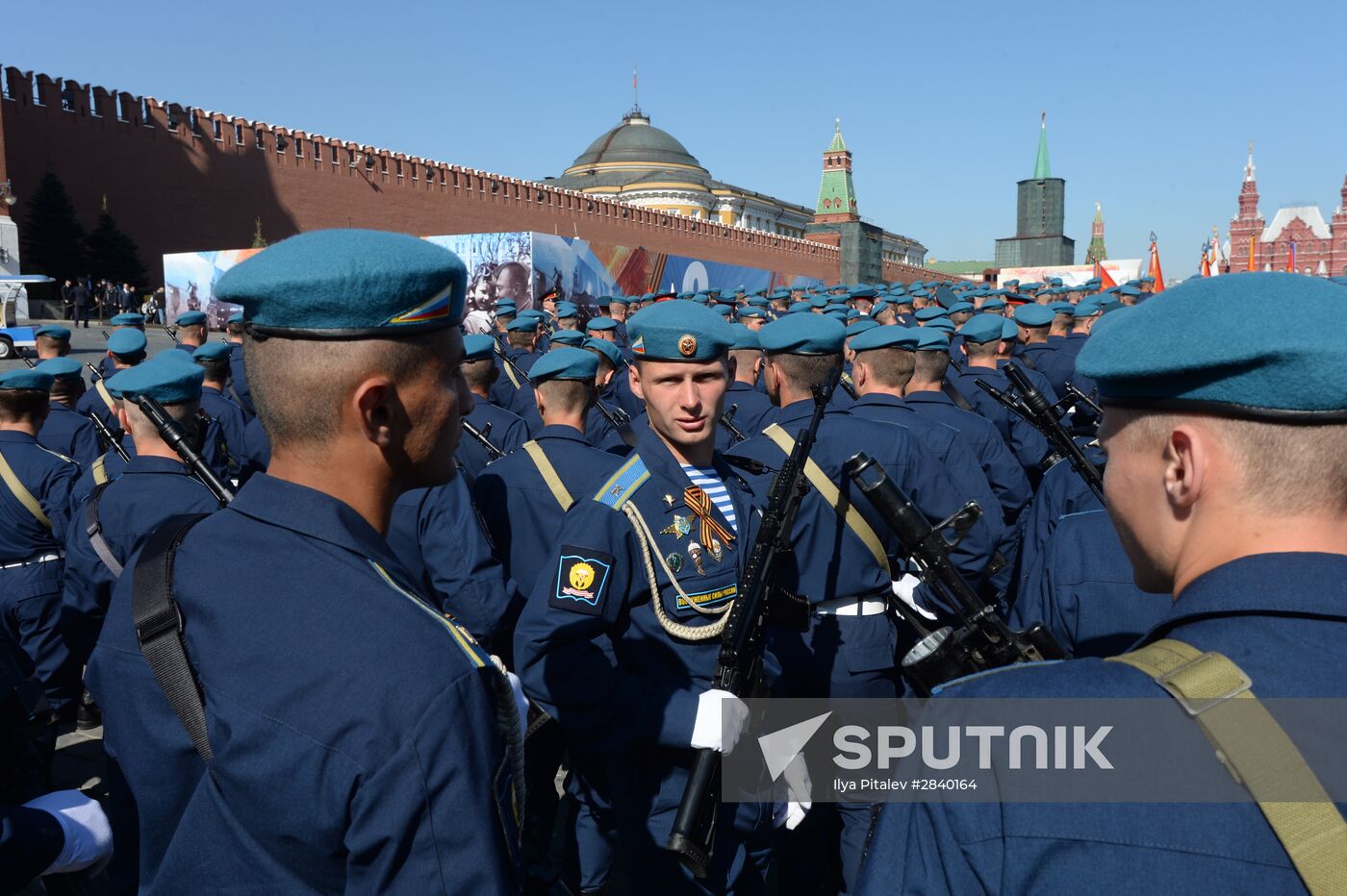 Final practice of military parade on 71st Victory anniversary